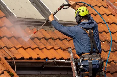 Démoussage et hydrofuge de toiture à Romange